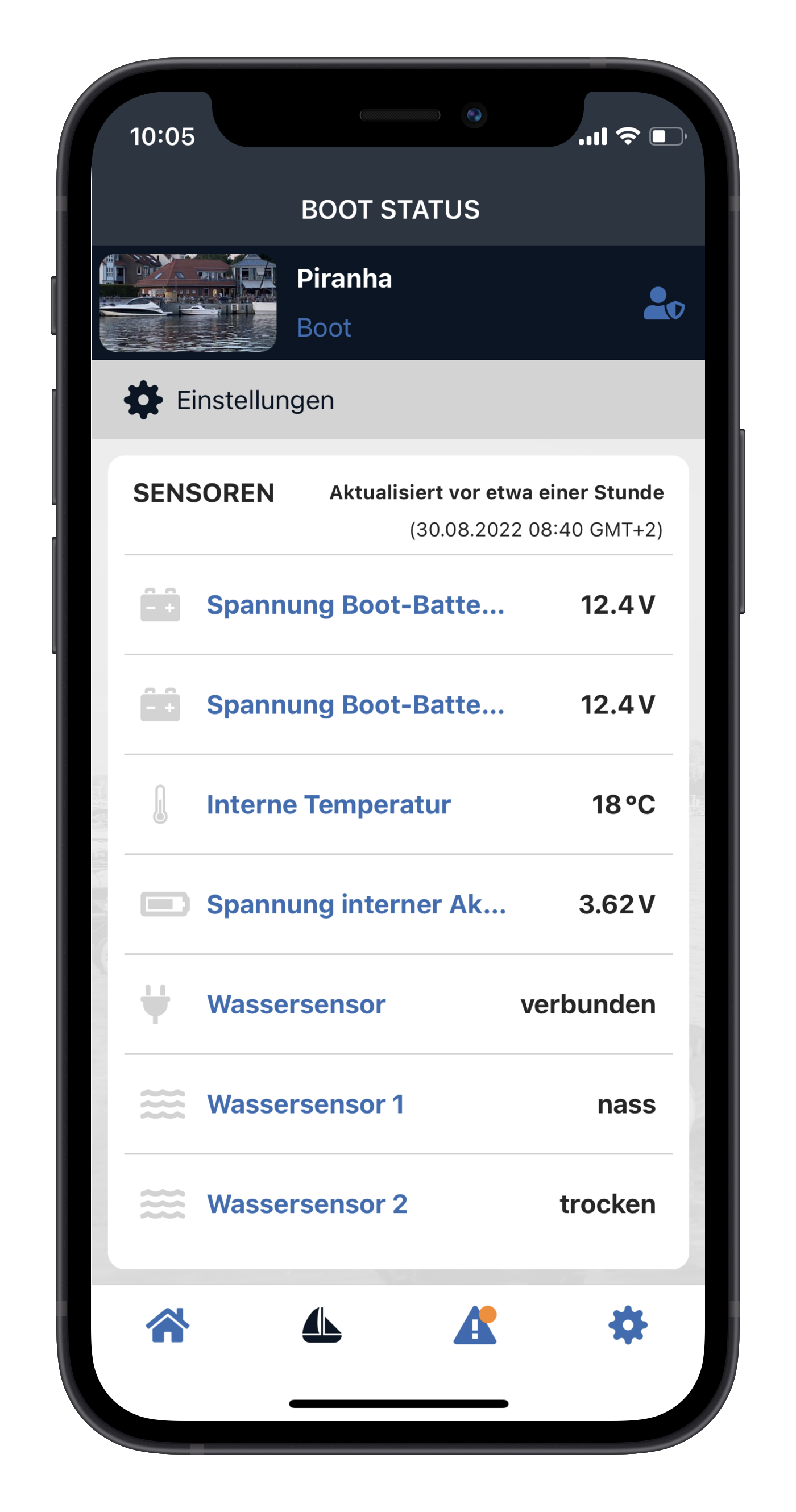 App Screenshot Sensors iPhone