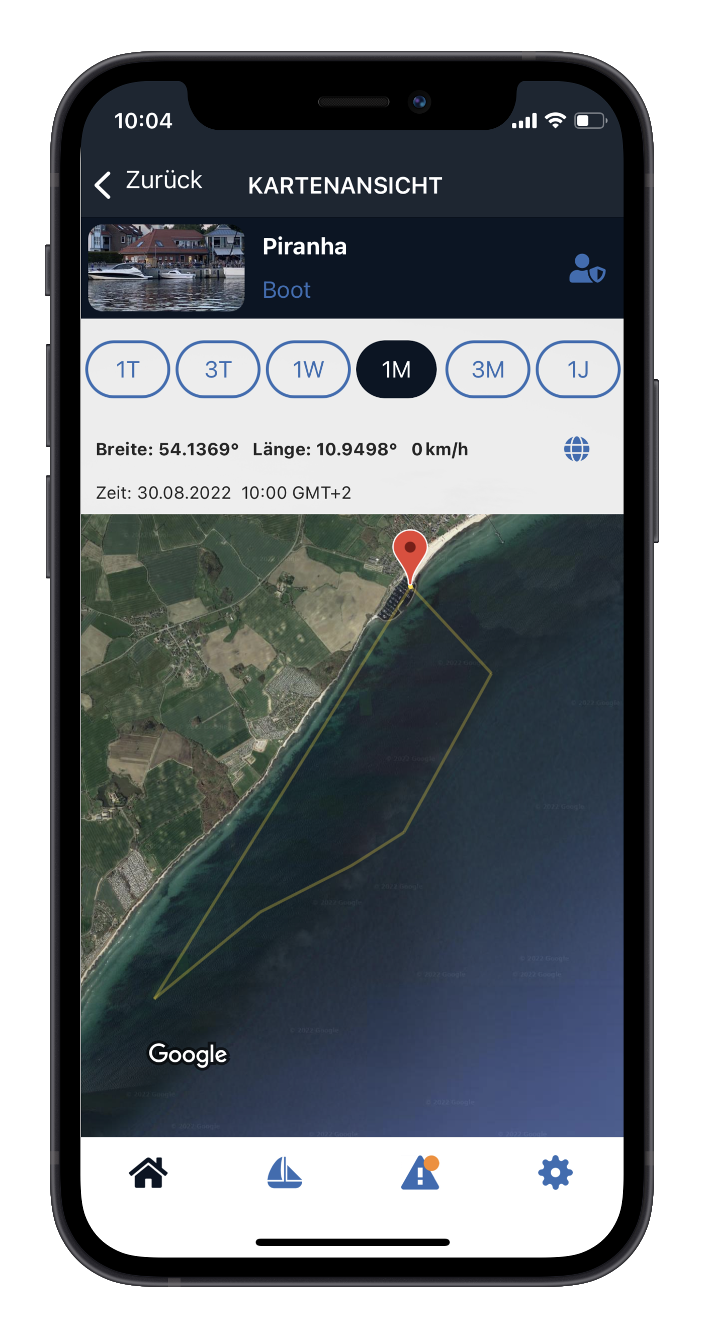 App Screenshot Map iPhone